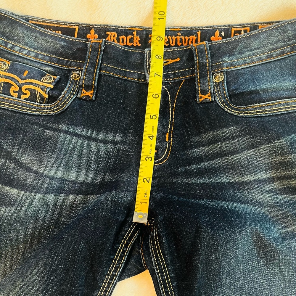 Rock Revival Calli Skinny Indigo Denim Jeans sz 29 - Picture 8 of 10